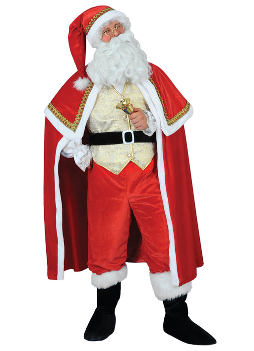 Christmas Gold Santa Claus Costume - Adult
