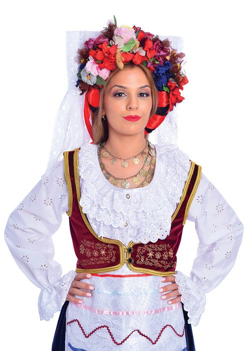 Greek Traditional Corfu Kerkyra Woman Dress Costume