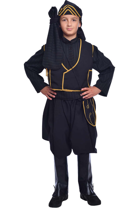Pontos Boy Black Costume  (Sizes: 2,4 & 6)