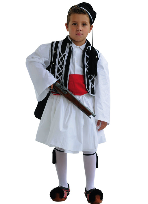 Tsolias Boy Black & White Costume (Sizes 8-16)