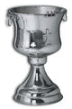 Orthodox Baptismal Font - Hammered Nickel Plated - Size 3 (with water drainage option)