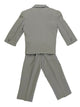 Boys Formal 5 Piece Suit with Shirt and Vest – Light Grey (Sizes 2T -20)