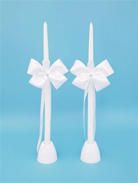 Simplicity Satin Tapered Candles - Set of 2