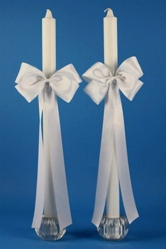 Simplicity Satin Thick Stem Candle - Set of 2