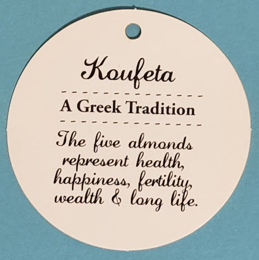 Explanation Circle Card - BAPTISM - 5 Almonds Greek Tradition