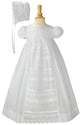 Girls 25″ Victorian Style Cotton Christening Baptism Gown