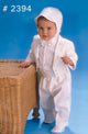 Poly Gabardine Authentic White Tuxedo with Tails; 0-3 months & 6-9 months