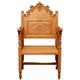 Orthodox Bishop’s Chair – Hand-Carved Oak with Ornate Back Design