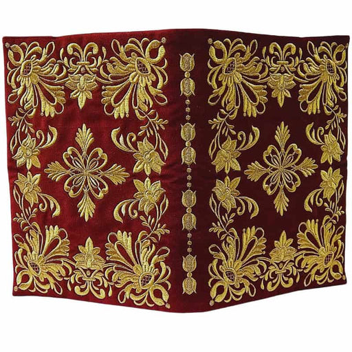 Embroidered Liturgical Bible or Book Cover – Velvet with Gold Embroidery 3-34713