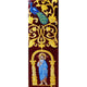 Priest Stole - Omophorion with Epitrachelion – Burgundy with Iconographic Embroidery