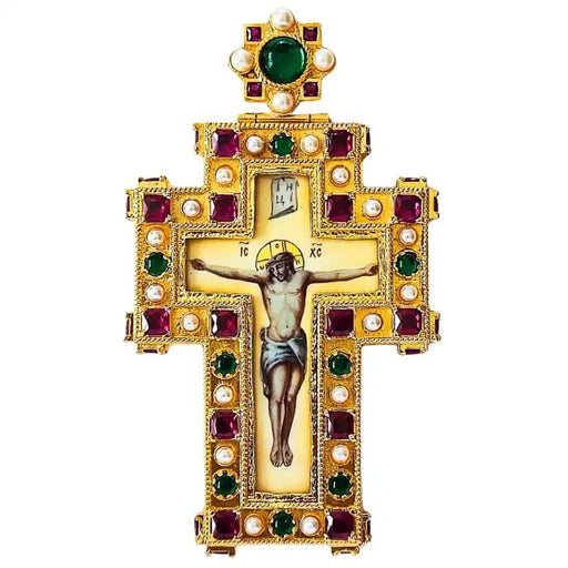 Clergy Cross - Gold Plated Cross Vine