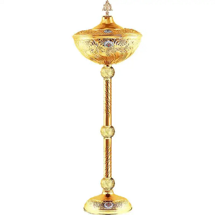Holy Bread Basin - Carved Gold - V2