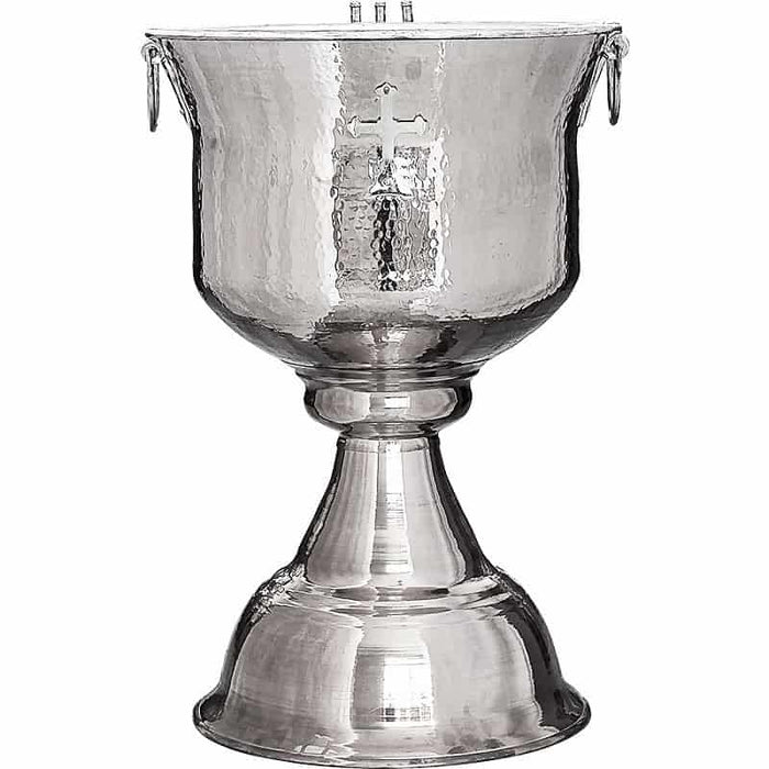 Orthodox Baptismal Font: Chrome-Plated - 60, 70, 80 or 90 Liters