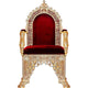 Orthodox Bishop’s Chair – Handcrafted Aluminum with Velvet Upholstery