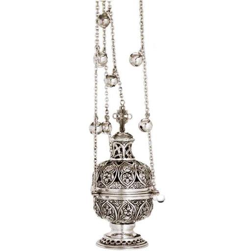 Silver Rose Motif Censer