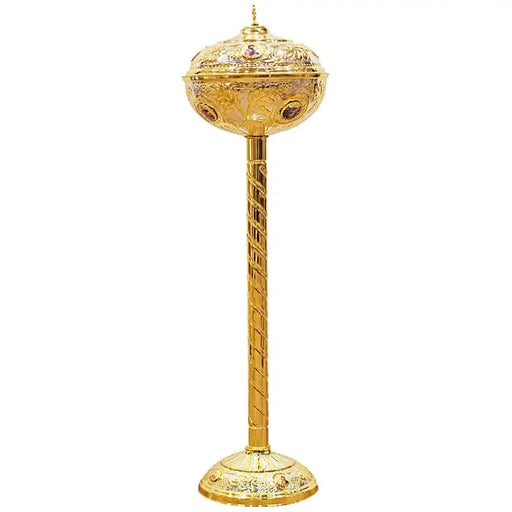 Holy Bread Basin - Carved Gold