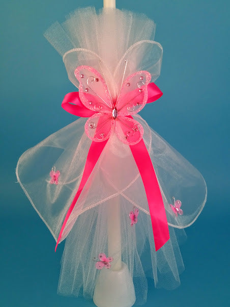 Chios Butterfly Tapered Candle