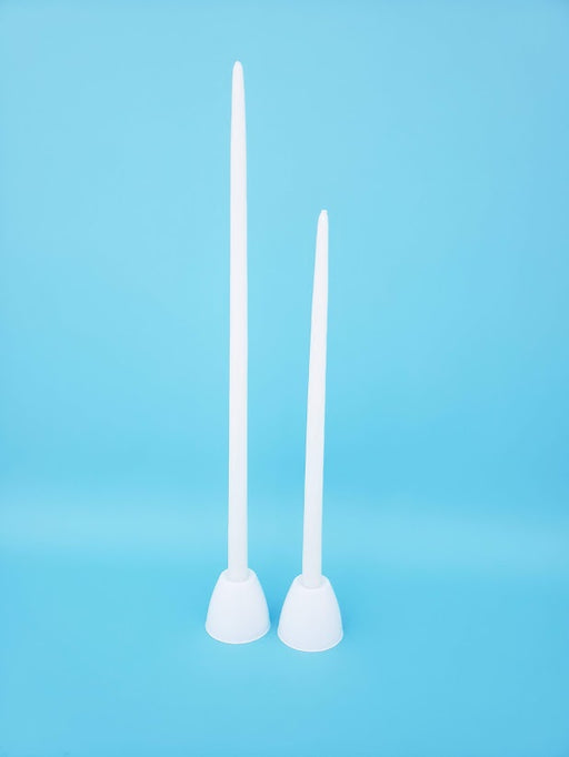 Plain WHITE Candle 18" - Thin Stem