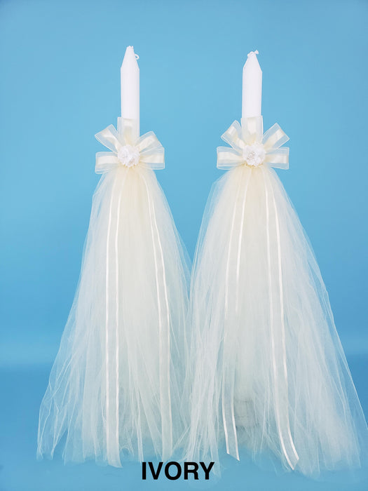 Pure Love Thick Stem Candles - Set of 2