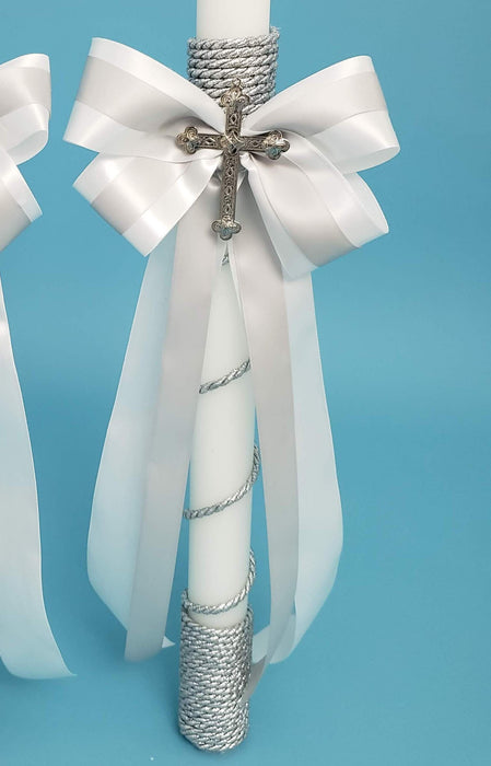 Matthew Roping Thick Stem Candle - Set of 2