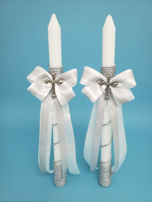 Matthew Roping Thick Stem Candle - Set of 2