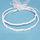 Crown Pair: Simple Porcelain Pearl Drops Orthodox Wedding Crowns