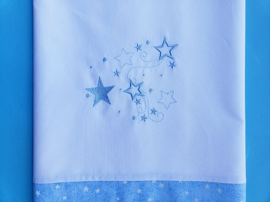 6 Piece Starry Sky Ladopana Oil & Towel Set in Light Blue