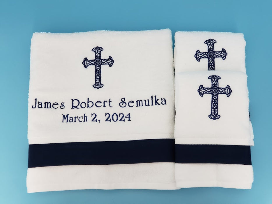 3 Piece Towel Set - Cherub Boy