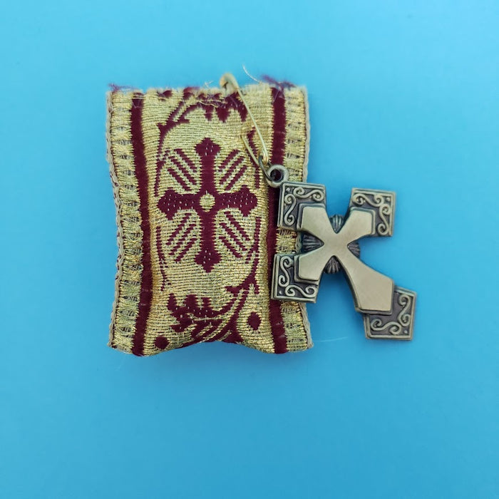 Large Red Filakto with Metal Cross