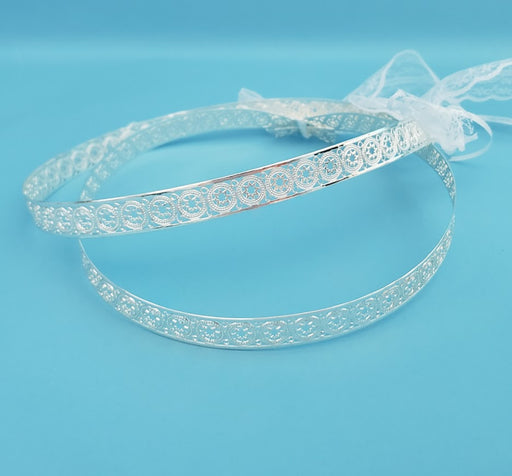 Crown Pair - Silver Wedding Stefana