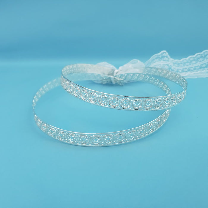 Crown Pair - Silver Wedding Stefana