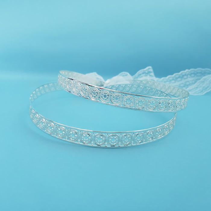 Crown Pair - Silver Wedding Stefana