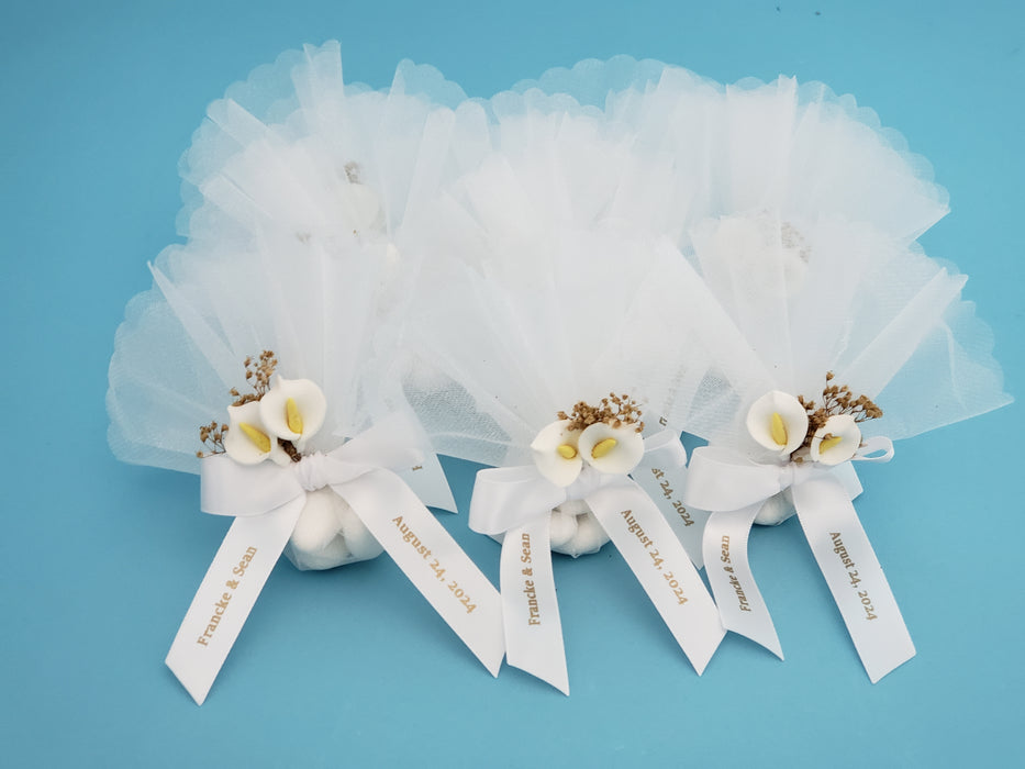 Organza Circle with Calla Lily