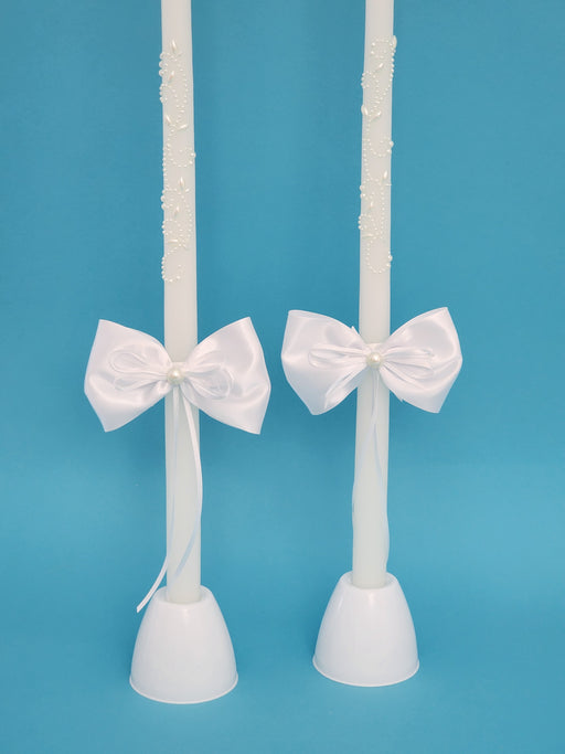 Alexia Greek Orthodox Wedding Candles 24" -Set of 2