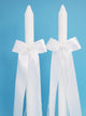 Sophia Organza Thick Stem Candles - Set of 2