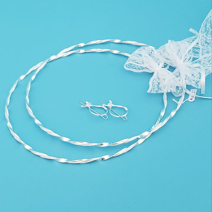 Crown Pair: Silver Twist Eternal Stefana