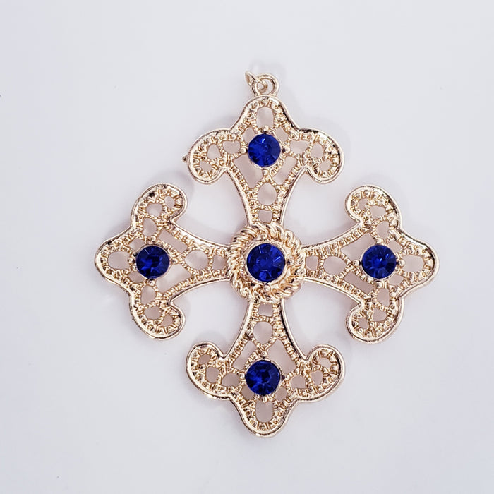 Centerpiece - Orthodox Cross with Jewels - Large or Small