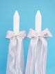 Sophia Organza Thick Stem Candles - Set of 2