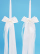 Sophia Organza Tapered Candles - Set of 2