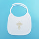 Cotton Embroidered Bib with Cross