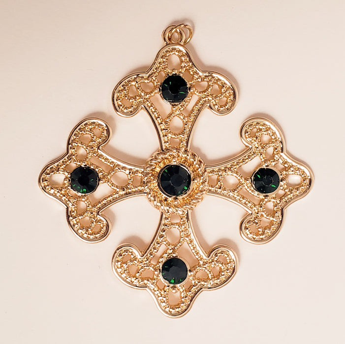 Centerpiece - Orthodox Cross with Jewels - Large or Small