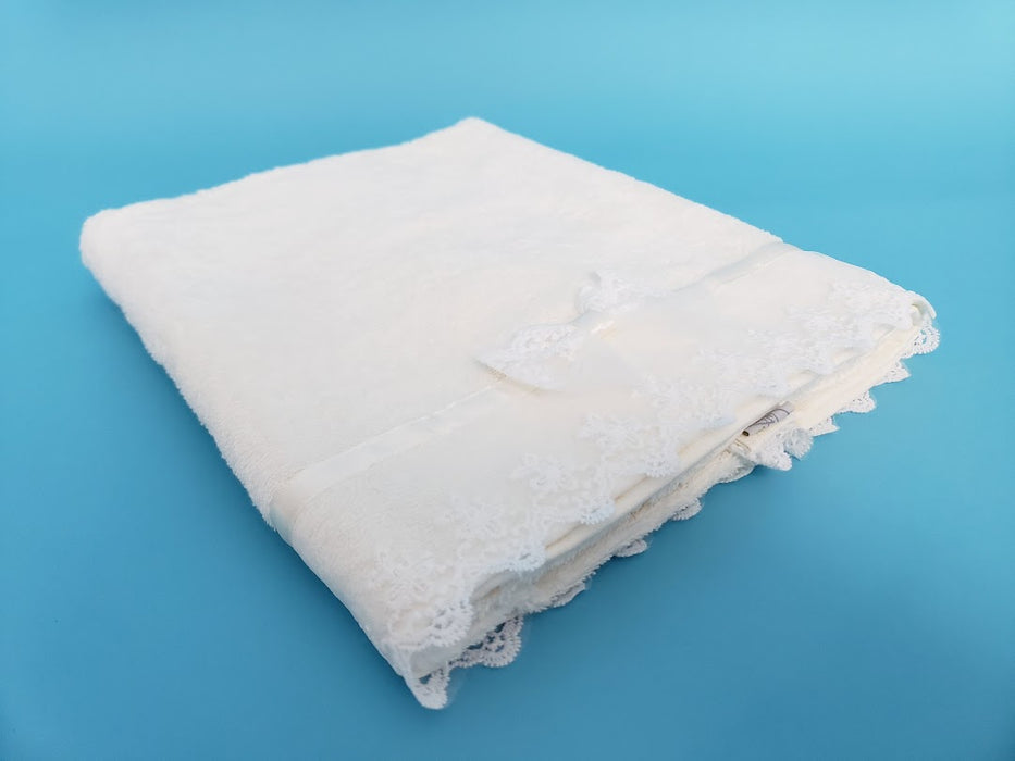 7 Piece - Anna Girl's Lathopana Lace (Size 3-12 month) - Ivory