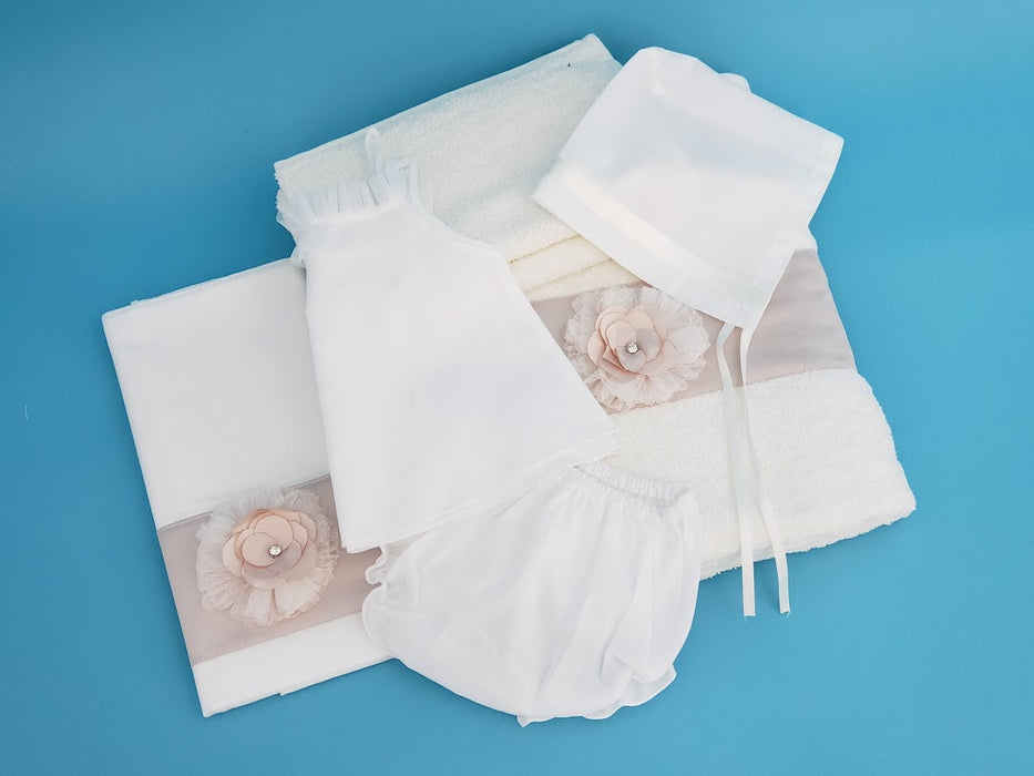 7 Piece - Angelica Girl's Lathopana Set - 3-12 Months