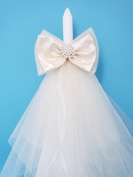 Eva Baptismal Lambatha - Thick Stem Candle