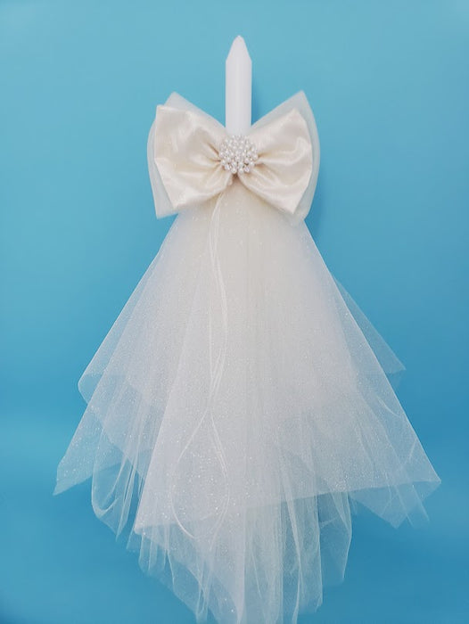 Eva Baptismal Lambatha - Thick Stem Candle