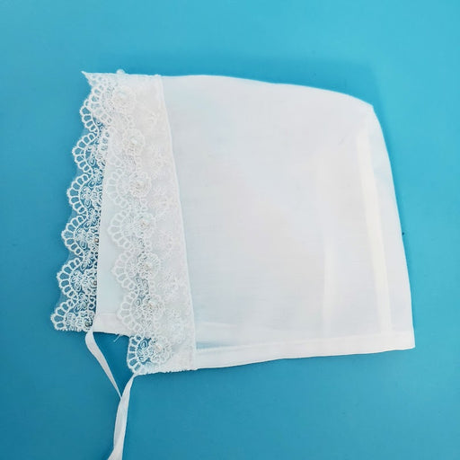 Oil Liner Cap - Girl - Beaded  trim (up to 24 months