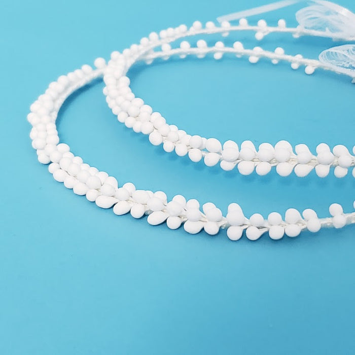 Crown Pair: Porcelain Buds Stefana Wedding Crowns