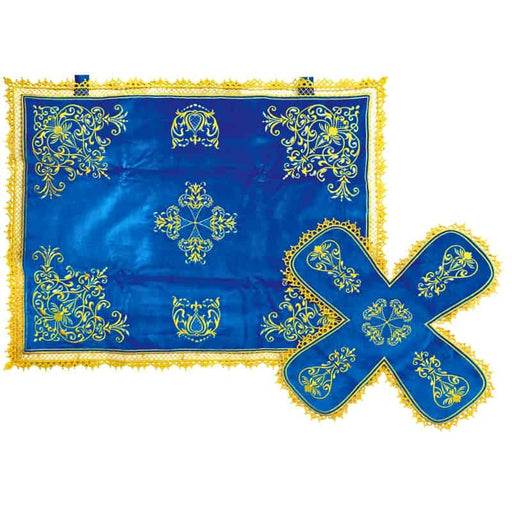 Holy Chalice Covers – Ornate Embroidered Liturgical Set - 4 Color Options