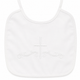 100% Cotton Bib with Embroidered Cross