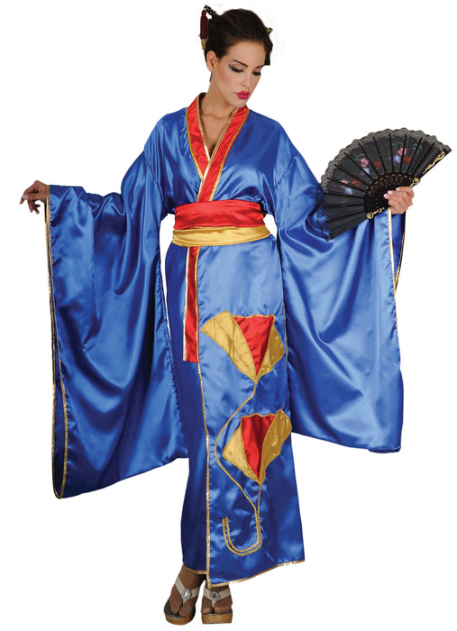 Asian Woman Costume - Blue - Adult Female